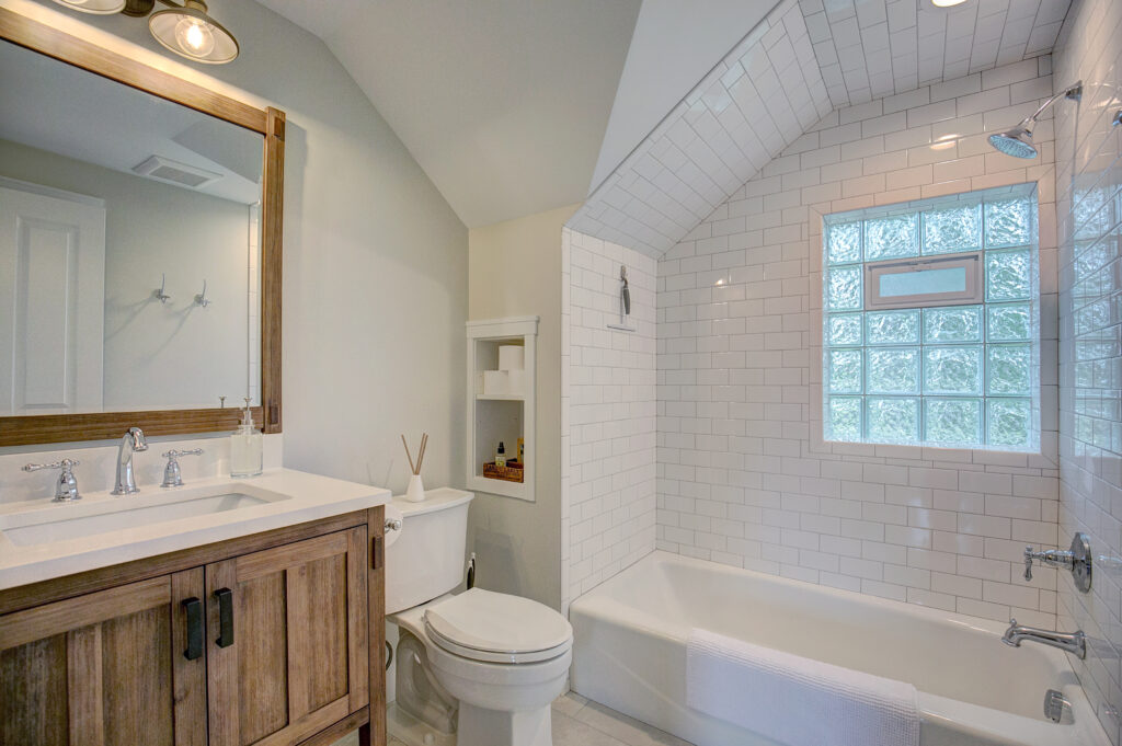 mn bathroom remodel by design-build team excel builders